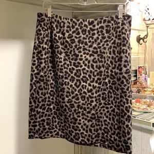 Cabi animal print skirt